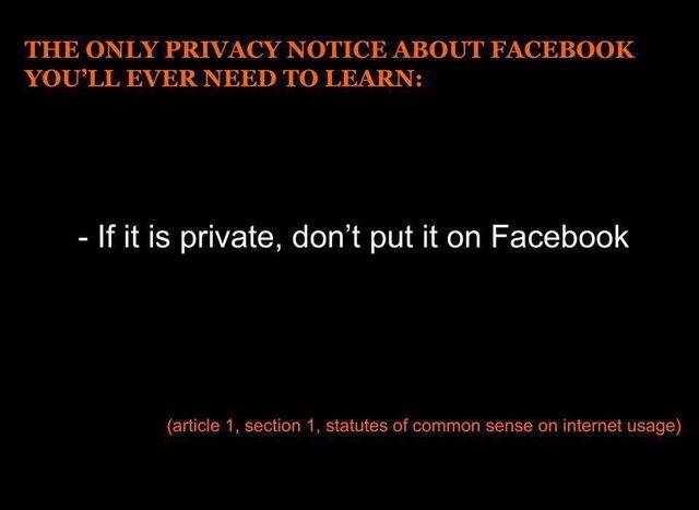 The only privacy notice about Facebook you'll ever need to learn...