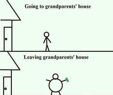 Why kids like going to their grandparents